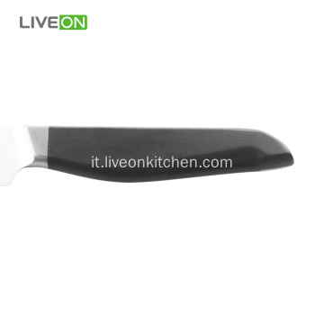 Set di 5 coltelli da cucina con blocco di pino